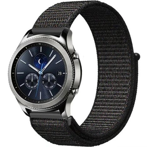 Curea ceas Smartwatch Samsung Galaxy Watch 46mm, Samsung Watch Gear S3, iUni 22 mm Soft Nylon Sport,