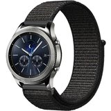 Curea ceas Smartwatch Samsung Gear S3, iUni 22 mm Soft Nylon Sport, Black